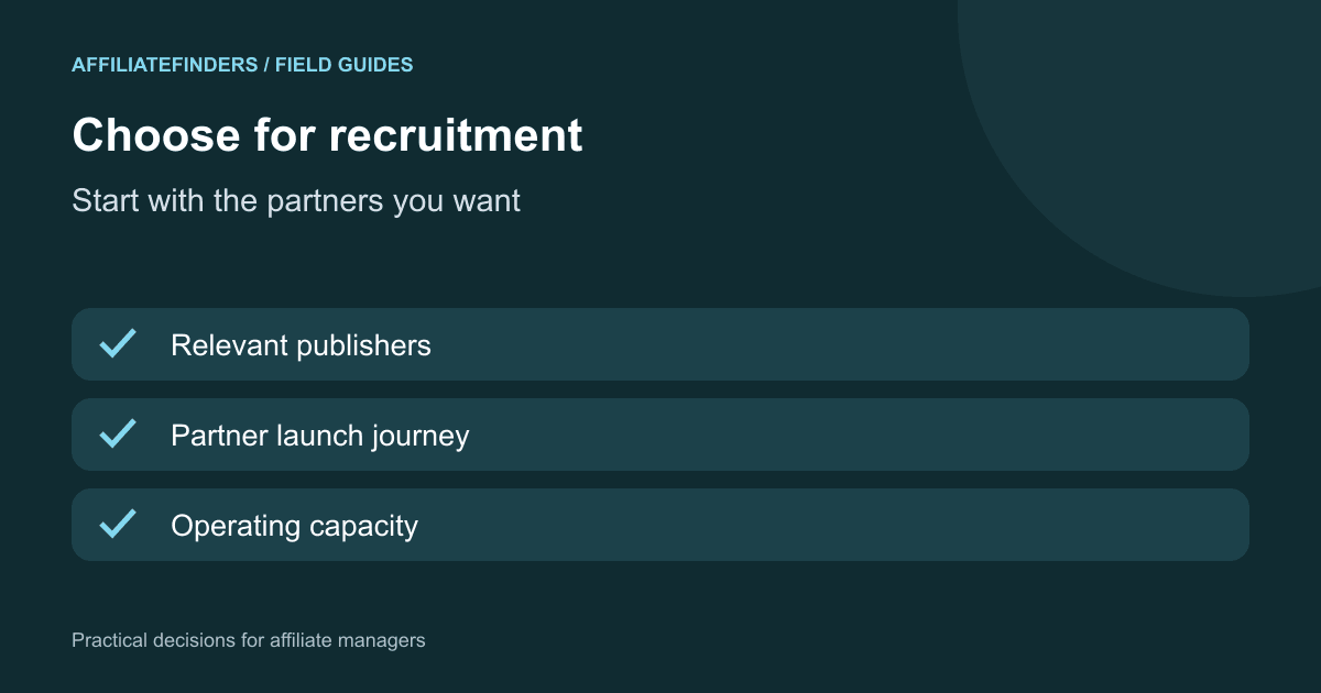 How to Choose an Affiliate Network That Supports Your Recruitment Plan