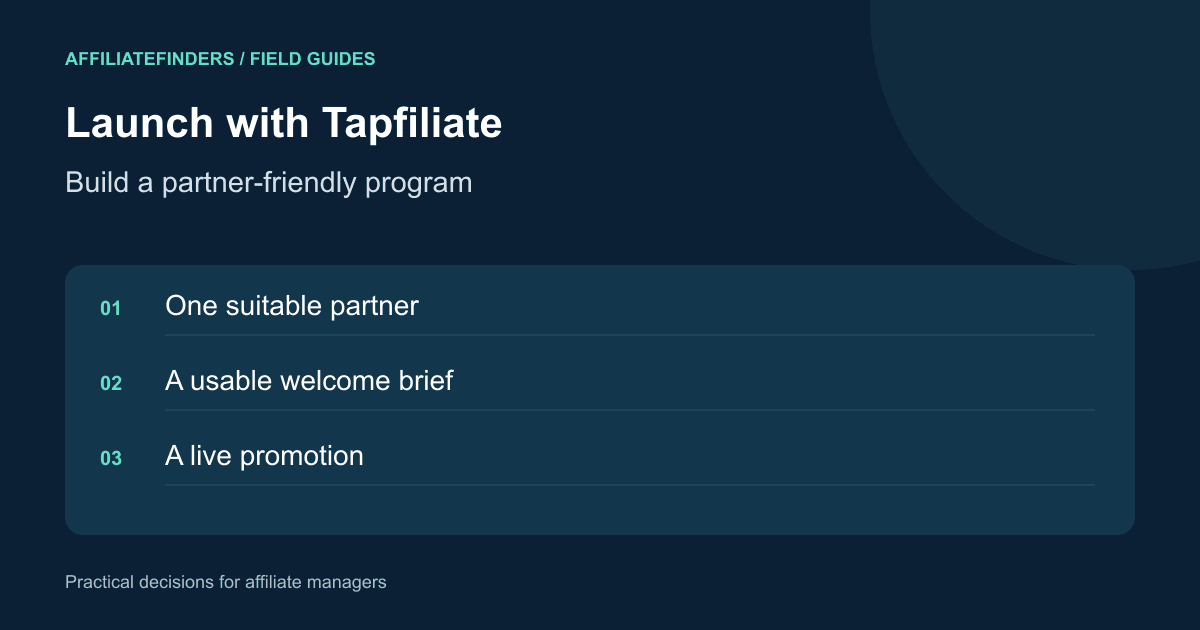 Launching a Partner-Friendly Affiliate Program with Tapfiliate